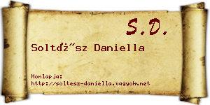 Soltész Daniella névjegykártya