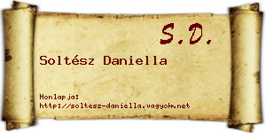 Soltész Daniella névjegykártya